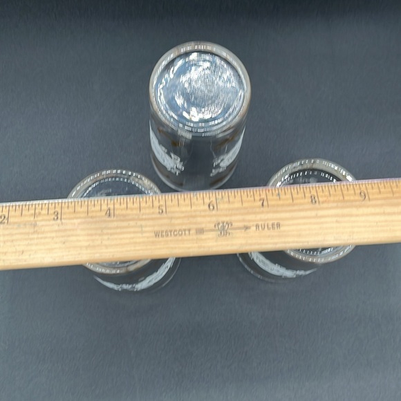 Vintage Libbey Tumbler Glasses, Mid Century Modern-White Rose and Gold Pattern - Picture 4 of 7